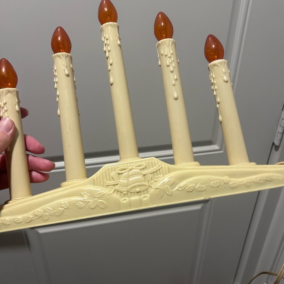 Vintage Electric Christmas Candelabra 5 Pillar Drip With 4 Replacement Bulbs - Picture 5 of 7